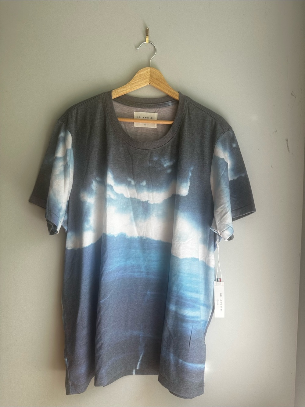 SOL ANGELES Ocean Wave Print T-Shirt NWT Made in USA XXL New